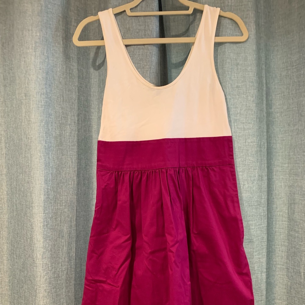 Pink and white Express dress